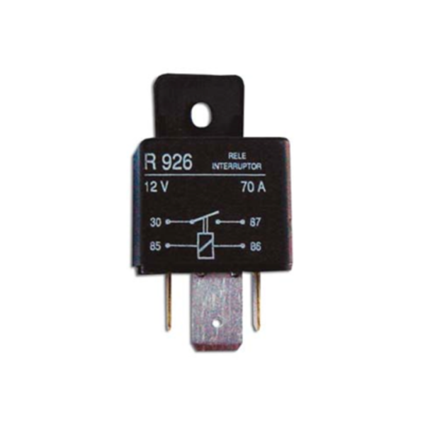 MINI RELAY UNIVERSAL
AUTO 12V 70A
INTERRUPTOR
SIMPLE PATAS
ANCHAS
DZE
