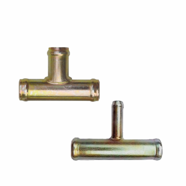 TEE 8 MM X 8 MM - CONEXIÓN METALICA / LARGO 70 MM