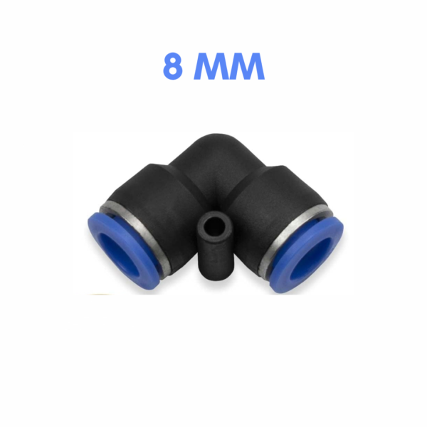 ACOPLE CODO 8MM RAPIDO PLASTICO "CODO" 90º