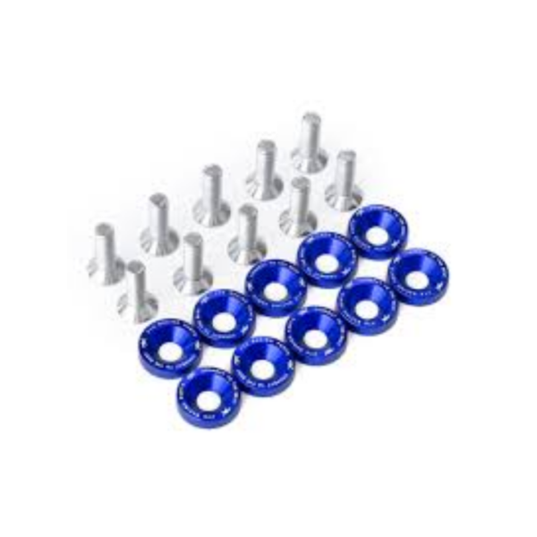 ARANDELAS ANODIZADAS Y TORNILLOS X10 UNIDADES - AZUL