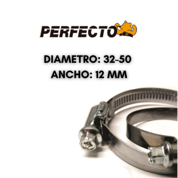 ABRAZADERA 32-50 (X25 UNI.) ANCHO:12MM